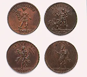 1717: Swedish Daler Tokens