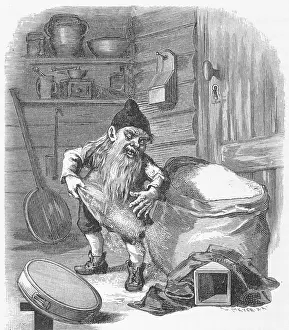Nisse: Swedish Nisse stealing flour