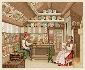 Chests: SWEDISH PEASANT INTERIOR