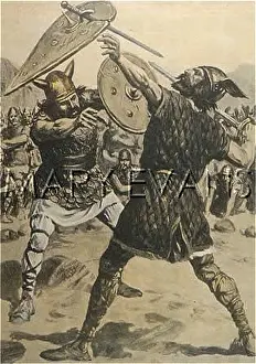 Buckler: Two Swedish Warriors Fighting