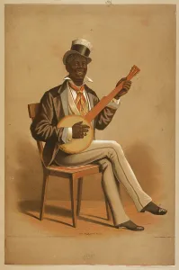 Swell: Swell negro banjo player