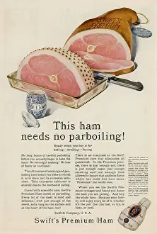 Premium: SWIFT'S HAM ADVERT 1919
