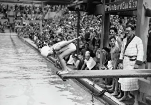 Header: Swimming competition c. 1930