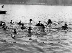 Costumed: Swimming competition at Hyde Park