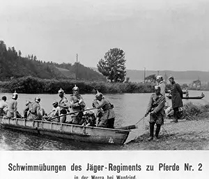 Kassel: Swimming exercises of the 2nd Mounted Rifles