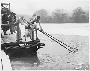 SWIMMING IN ICY WATER