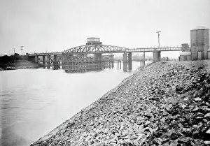 Locked: Swing Bridge, River Neath, Neath, Port Talbot, South Wales