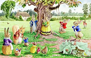 Swings: The Swing with rabbits, squirrel, mice