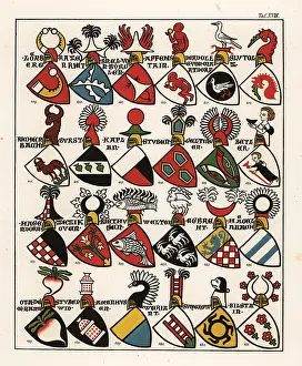 Bishopric: Swiss coats of arms, c. 1340