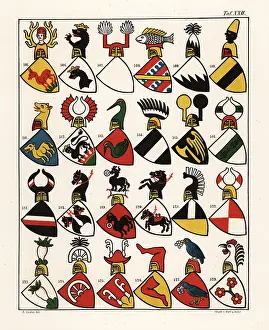 Bishopric: Swiss coats of arms, c. 1340