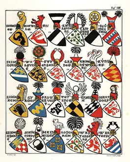 Bishopric: Swiss coats of arms, c. 1340