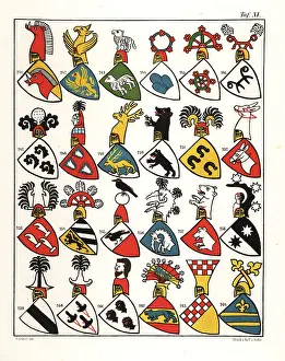 Bishopric: Swiss coats of arms, c. 1340