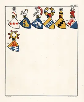 Bishopric: Swiss coats of arms, c. 1340