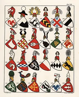 Bishopric: Swiss coats of arms, c. 1340