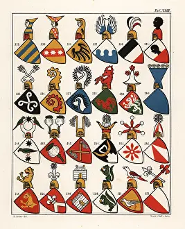 Bishopric: Swiss coats of arms, c. 1340