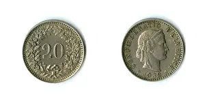 Gill Stoker: Swiss Confederation coin, 20 Rappen