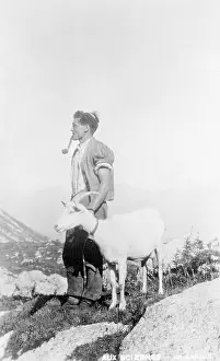 Goatherd: SWISS GOATHERD 1930S