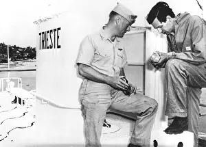 Bathyscaphe: Swiss scientist Jacques Piccard and Navy ?