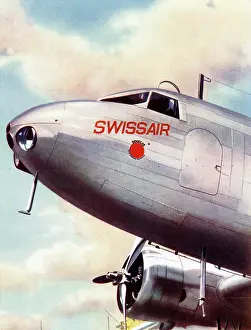 Swissair: Swissair Douglas DC2 Airliner