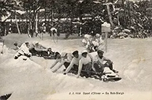 Apr17: Switzerland - Bobsleigh race in winter