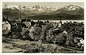 Snow Capped: Switzerland - Zug and view toward the Alps