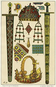 Ornementation: Sword of Charlemagne - Crown of Empress Constance