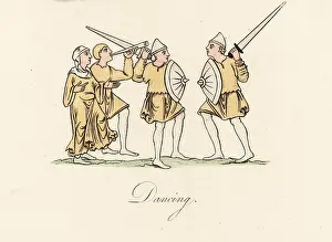 Gleemen: Sword dancing, 9th century