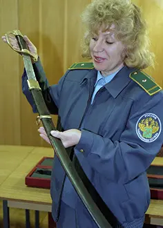 Inspector: Sword with Russian Tsar Nicholas II monogram