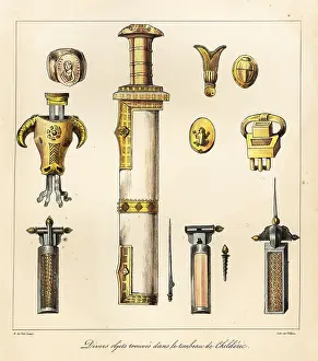 Treuttel And Wurtz: Sword, scabbard, signet ring, buckle from the