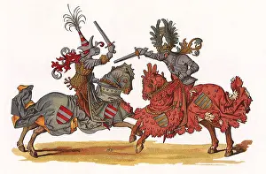 Fanciful: Swordfight on Horseback 1471