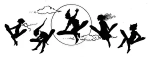 Sprite: Sycamore fairies flying by the moon