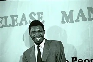 Govan: Sydney Mafumadi, now MP, at the press conference after