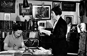 Dictating: Sylvia Pankhurst, 1940