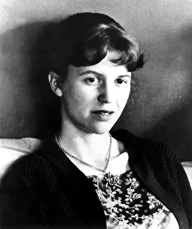 Plath: Sylvia Plath in an undated photo.. ?