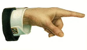 Hint: symbol image, hand pointing to right, Germany