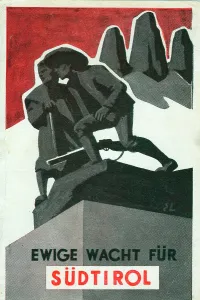 Lire: Symbolic figures shown guarding a mountain range