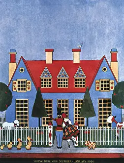 Symmetrical Blue House