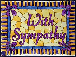 Sympathy: With Sympathy ? stained glass window