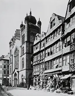Judengasse: Synagogue in the Judengasse in Frankfurt