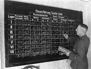 Reichsgau: Synoptic table on the occupancy in the German camp in Warthe