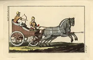 Sickles: Syrian war chariot with sickles mounted on