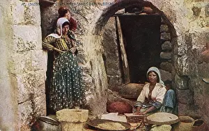 Breadmaking: Syrian Women making Bread