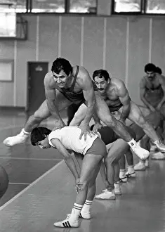 Wrestlers: Syrian wrestlers, 1980