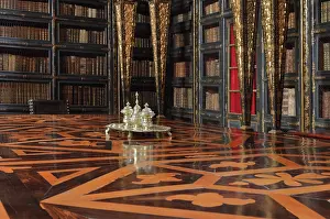 Ferreira: Table, Black Room, Biblioteca Joanina, Coimbra, Portugal