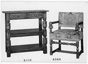 Respectively: table and chair