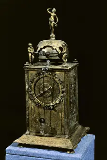 Franche: Table clock (16th c.). Renaissance art. Jewelry