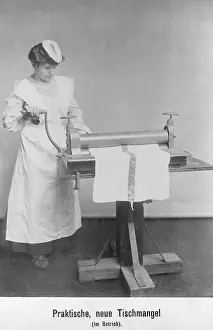 Housekeeping: Table mangle, 1906