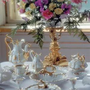 Schoenbrunn: Table in Schoenbrunn palace