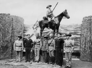 Askaris: Tableau of German colonial soldiers, 1936