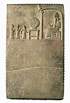 Babel: Tablet of Shamash. beg. 9th c. BC. The sun-god